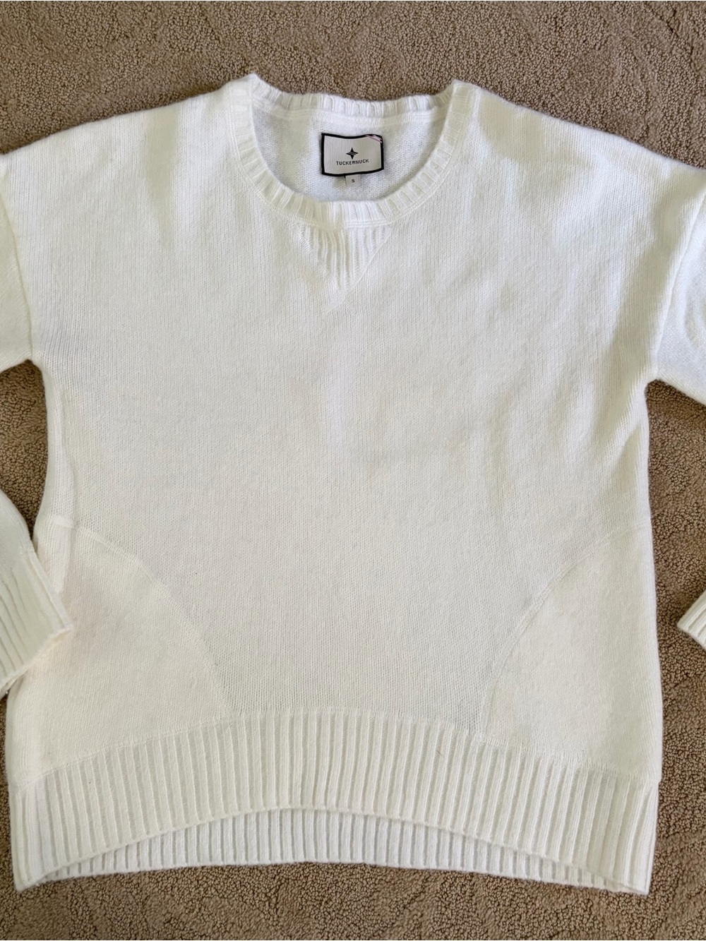 Tuckernuck Cream Crewneck Sweater